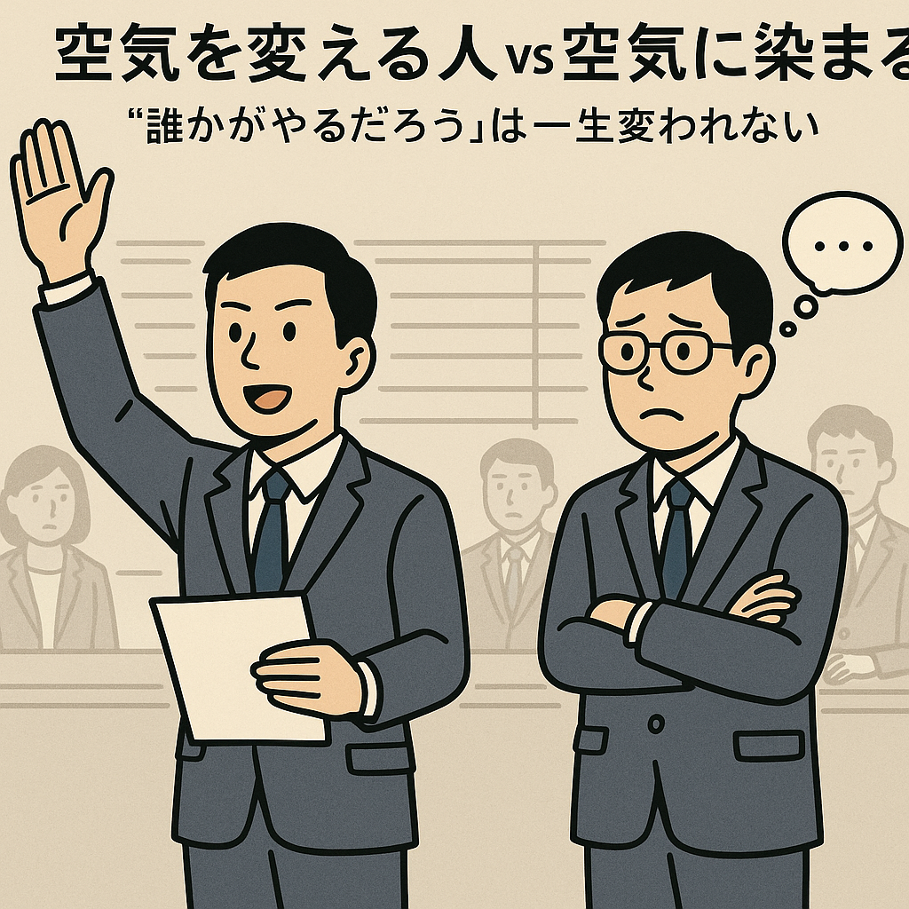 空気を変える人 vs 空気に染まる人